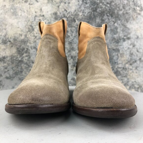 Steve Madden Women's Size 7.5M Midnite Brown Leather Suede Western Ankle Boots - Picture 2 of 14